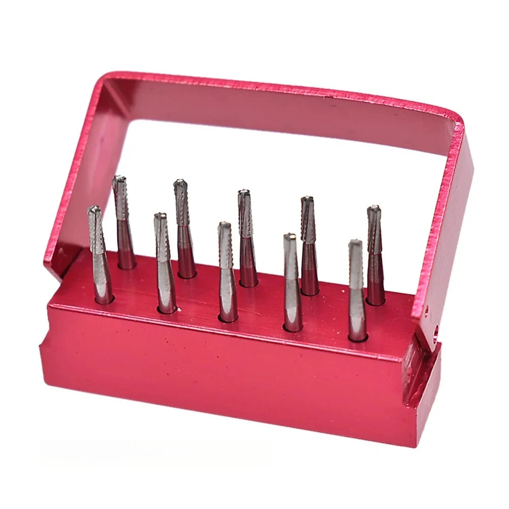 3×10 Stück/Box Zahnmedizinische Nadel zum Abbau gebrochener Kronen mit Metallbohrer-Box, endodontischer Hochgeschwindigkeits-Dentalbohrer, Zahnarztwerkzeuge