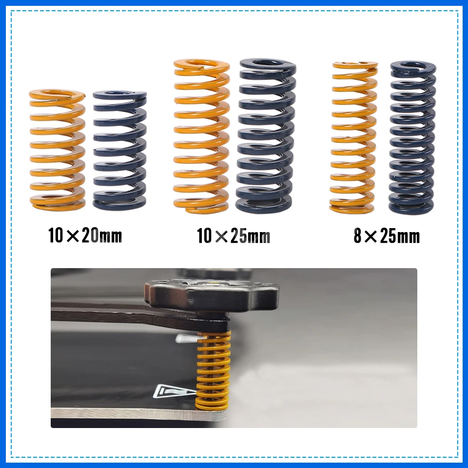

4pcs 3D printer parts Spring10*25MM Leveling Spring 3D Printer Accessories Reprap Imported For Ender 3 Anet A8 Hot Bed