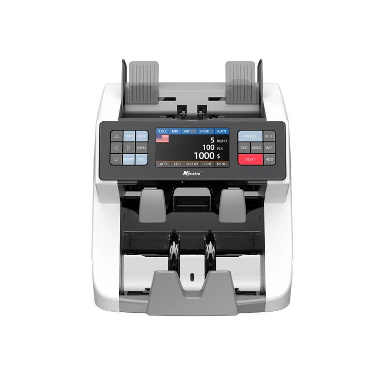 UV/MG LCD Display Bill Counter Multi-Currencies Counting Machine Cash Detector USD/EUR/IQD/TRY Money Counter