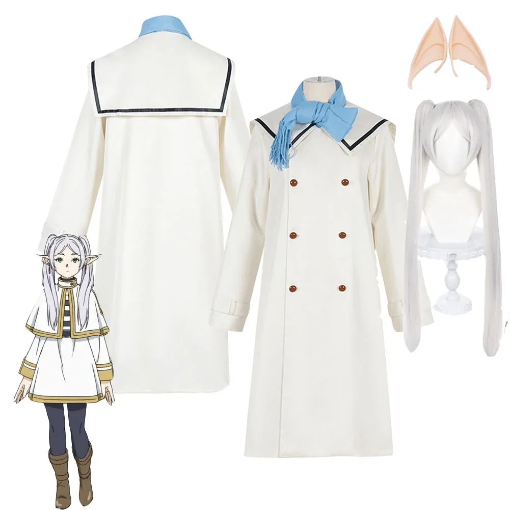 

Frieren Cosplay Costume Dress Elf Ear Anime Sousou No Frieren Cosplay For Adult Women Girls Halloween Carnival Party Clothes