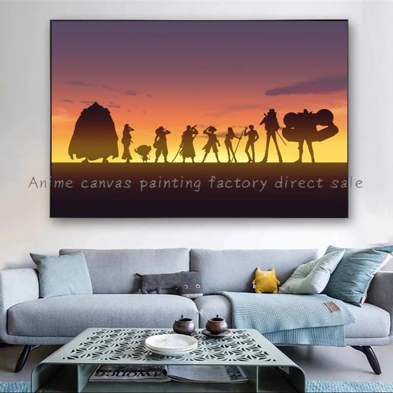 One Piece Luffy & Ace Poster - 40x60cm Leinwand Druck Für Zimmerdeko