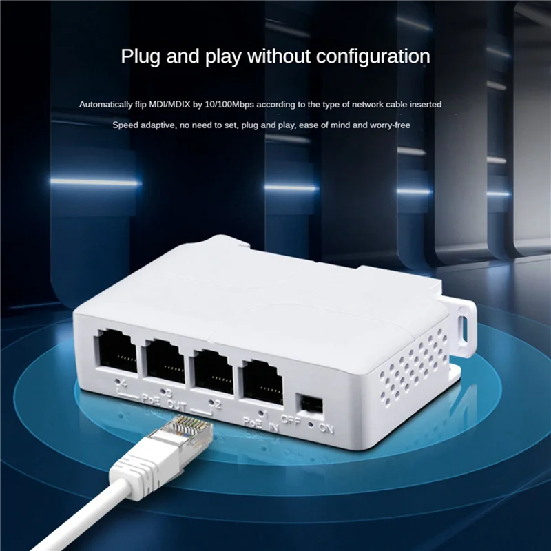 BTLIFE-4X 13포트 PoE 확장기 10/100M PoE 리피터 IEEE802.3Af IP 전송 확장기 (POE 스위치 NVR IP 카메라용)