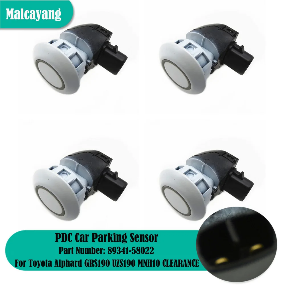 

Auto Parts 4PCS PDC Parking Sensor Reversing Radar For Toyota Alphard MNH10 2005-2008 GRS190 UZS190 CLEARANCE 89341-58022