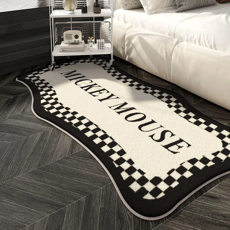 Disney Mickey Mouse Cushion Anime Carpet Bathroom Non-slip Mat Kawaii Faux Cashmere Absorbent Carpets Living Room Bathroom Mat 6