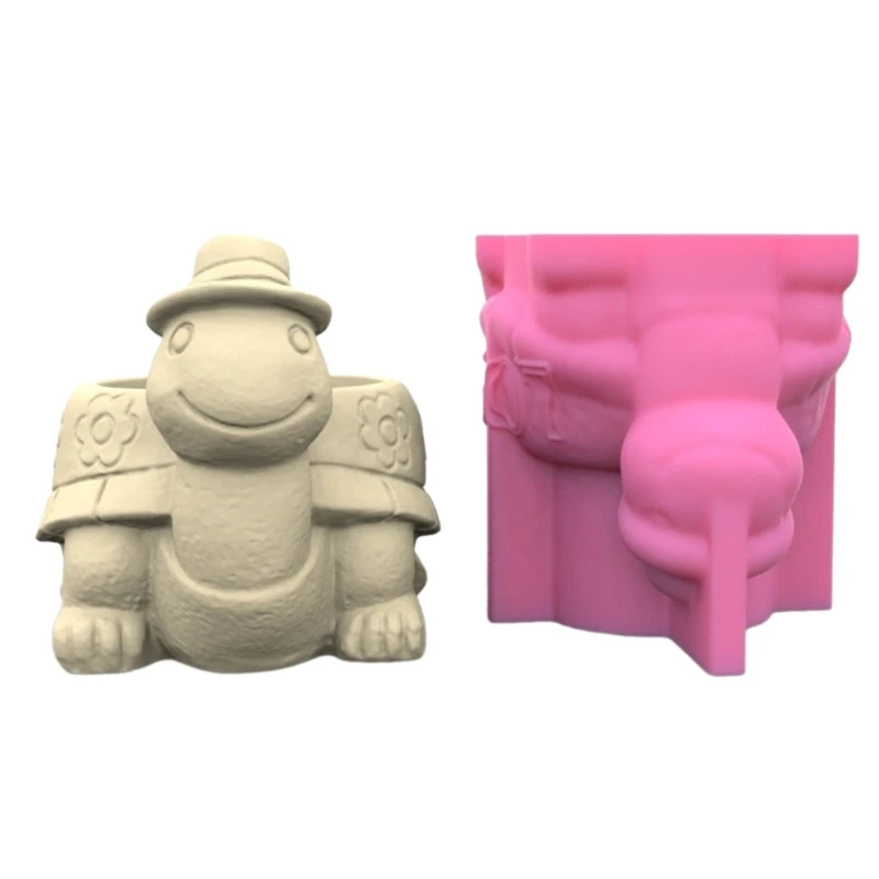 

Versatile Silicone Mold Concrete Molds Silicone Casting Mold Shaped Vase Mold for Making Vases Pen Holder Crafts F19D