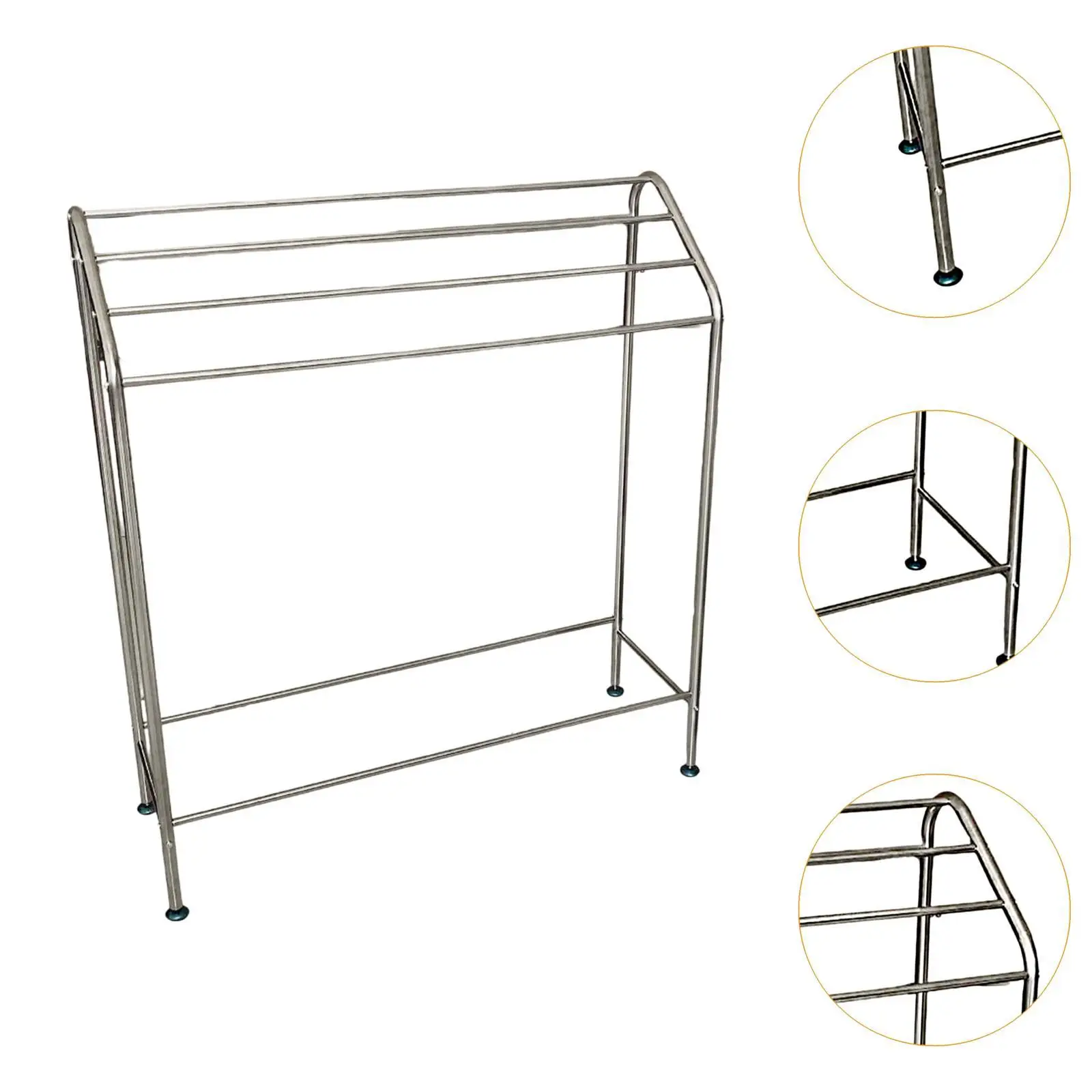 Floor Towel Rack Multifunctional Bathroom Storage Shelf Sturdy Blanket Display Rack for Hotel Closet Laundry Room Home Household