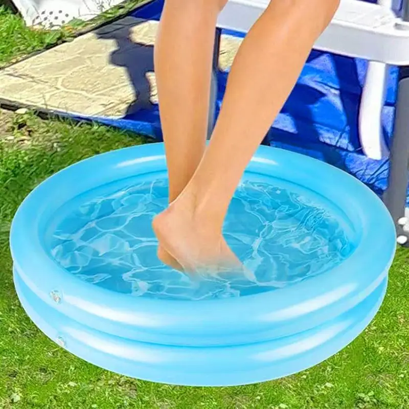 Inflatable Foot Basin Portable Convenient Foot Soaking Bath for Pool Beach Foldable Soaking Bath for Pool Entry Ladder