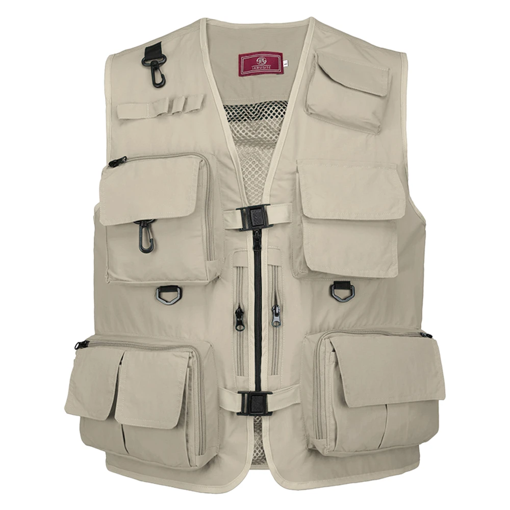 Fishing Vest Fly Fishing Vest Summer Multi Pockets Mesh Vest For Men