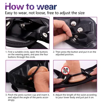 Big Penis Strap On Realistic Dildo Strapon Dildo Panties Anal Plug Gay Adult Game Sex Toys for Lesbian Women Couples Adult Toys 4