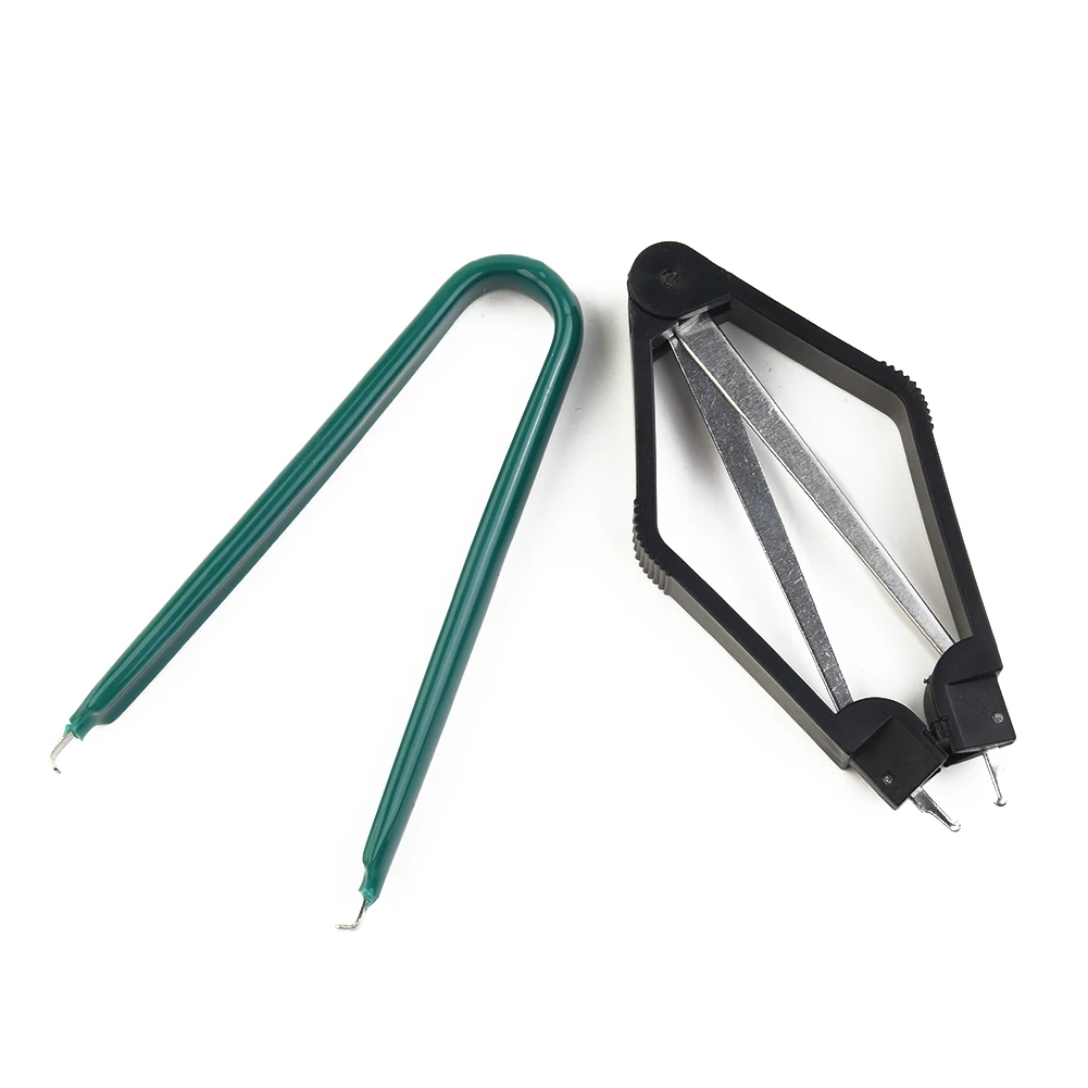 Anti-Static Tweezers 2PC IC/ROM Chip U Sahpe Puller Extractor Circuit Board Components Removal CPU Clamping PLCC Puller Clips