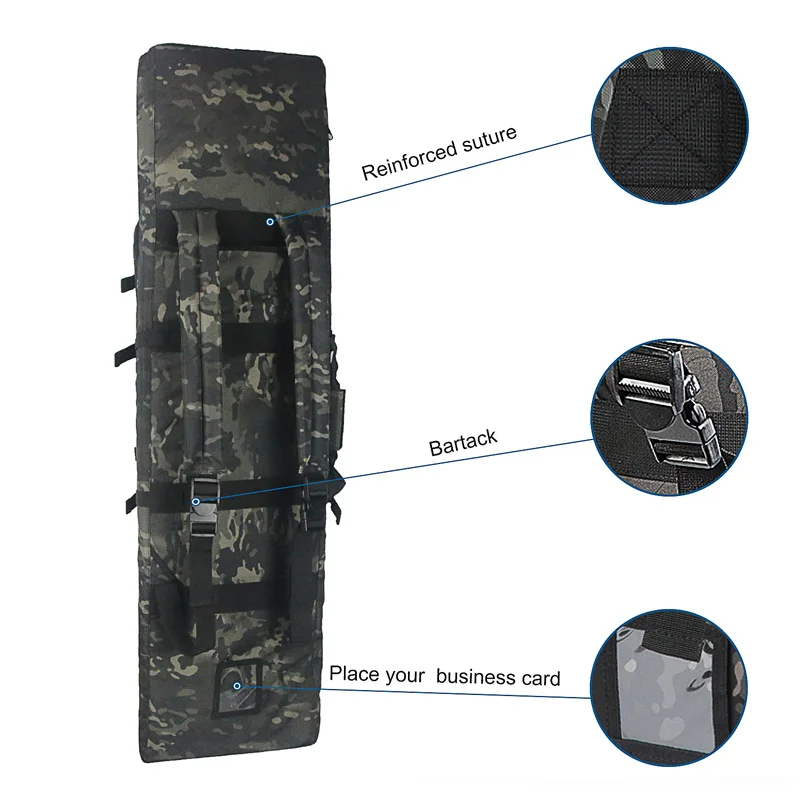 81 97 106 122cm Tactical Gun Bag Double Rifle Case  Molle Rifle Bag Sniper Airsoft Gun Case Backpack Hunting Gun Holster 3