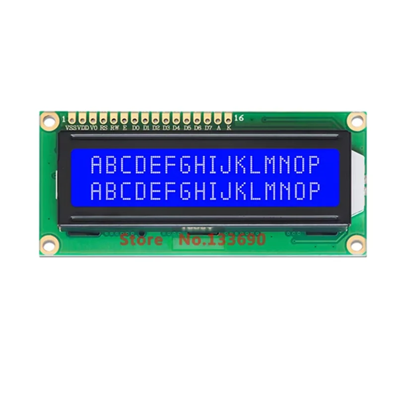 3.3V 5V 1602 16X2 LCD Display Module HD44780 Chip Yellow Or Blue Screen IIC Adapter For SPI or Paraller 51 STM MCU Project display module lcd display module