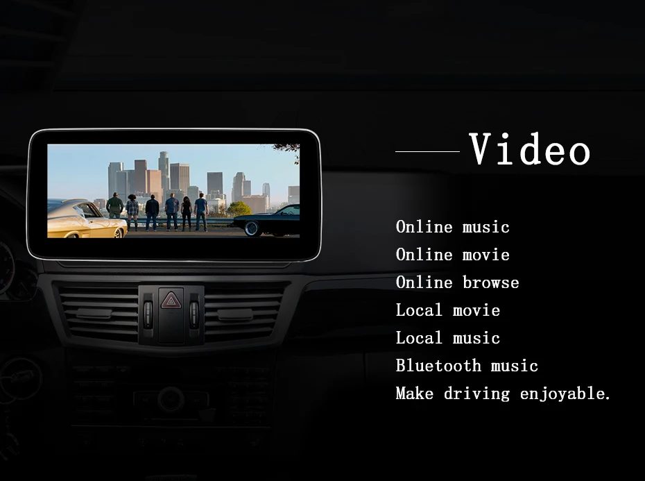 Factory Price 8 Core Android AUTO Carplay For Mercedes Benz E Class W212 Car Vid