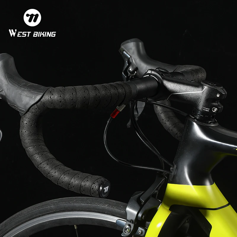 WEST BIKING Bicycle Handlebar Tape EVA High Elastic Bike Bar Tape Breathable Shock Absorption Tapes MTB Road Bike Accessories