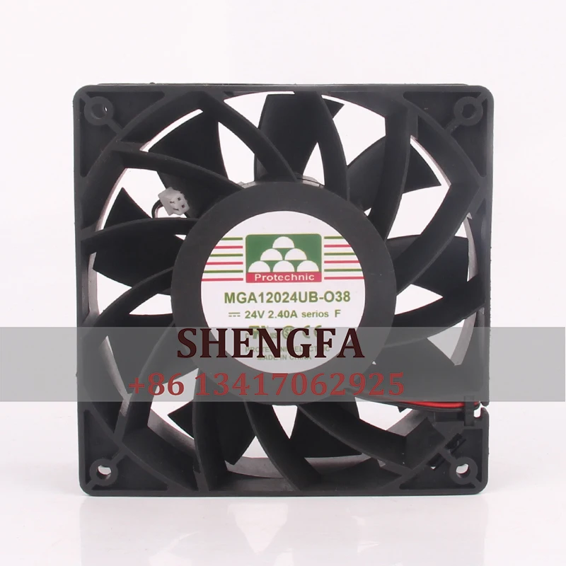 

Yongli MGA12024UB-O38 Case Cooling Fan DC24V 2.4A 12038 120x120x38 mm 12cm Large Air Volume Converter Industrial