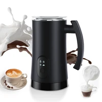 Electric Milk Frother Stainless Steel Hot Cold Milk Foamer 400W Non-Stick Interior 350ml Automatic Coffee Mixer for Cappuccino 1