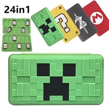 

New 24 in 1 Nintend Switch Game Card Storage Case Magnetic 3D Silicone Cover Box for Nintendo Switch NintendoSwitch Accessories