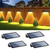 1 4pcs solar wall light outdoor waterproof solar light lighting home garden courtyard decoration outdoor sunlight light