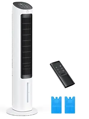 Evaporative Air Cooler, 40” Cooling Fan with 80° Oscillating, Humidifying,  Removable Water Tank, Remote Control, 3 Speeds - AliExpress