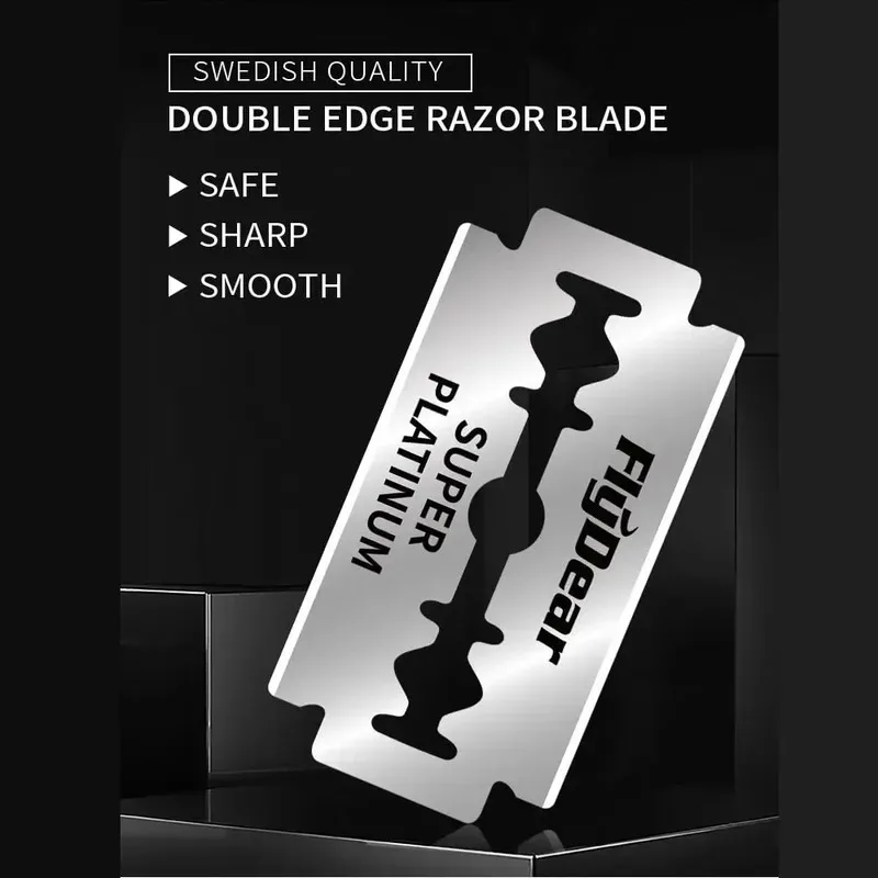 10/60/100Pcs Haircutting Razor Blades, Double-Edged Men'S Safety Razor Blades, Stainless Steel Professional Hairdressing Tools
