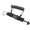Scuba Safety Diving Lanyard Spiral Spring Coil Lanyard Swivel Hook TPU Camera Anti-lost Rope with Quick Release Buckle 1