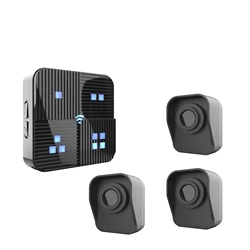 Wireless Driveway Alarm With Long-Range PIR Motion Sensor and IP65 Waterproof Rating - UK Plug (1 Hub 3 PIR)