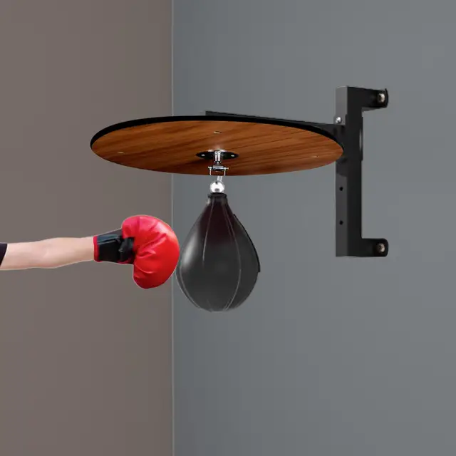 Sac De Vitesse De Boxe Avec Support - Hauteur Réglable 130-152 Cm, Ventouse Forte, Pour Entraînement Coordination œil-main