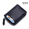 New Cowhide Women Wallets Female Genuine Leather Purses RFID Card Holders Small Portable Coin Purse Large Capacity Money Bag 3