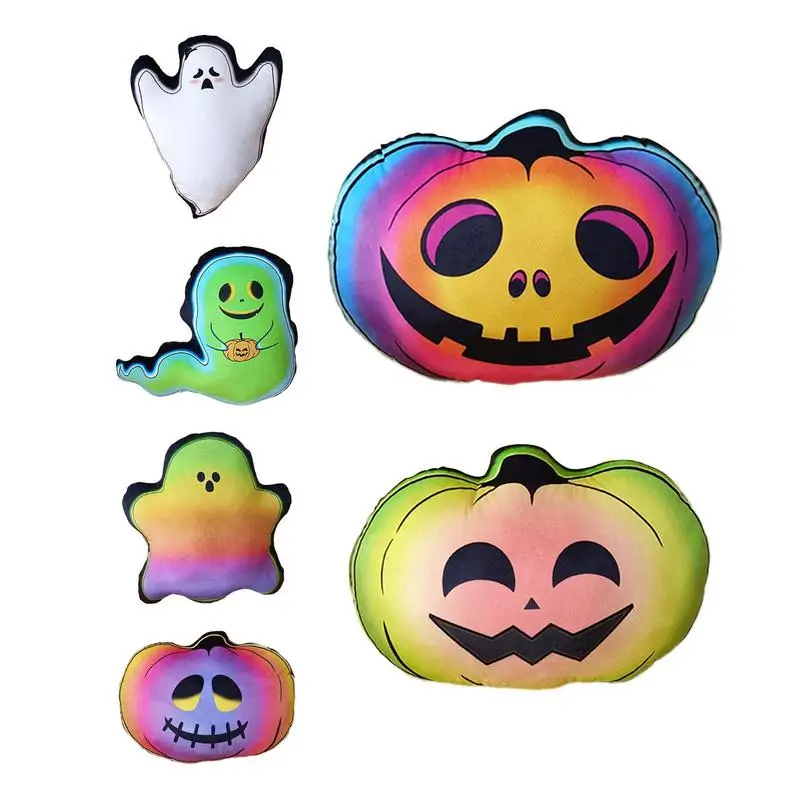 

Декоративная подушка в виде тыквы для украшения Хэллоуина