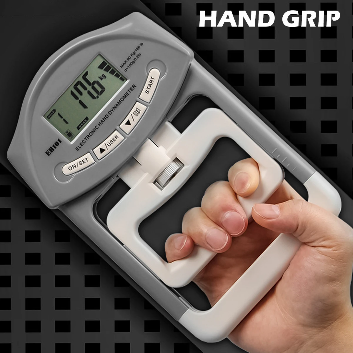 Electronic Power Measure Strength Tester Dynamometer Hand Grips
