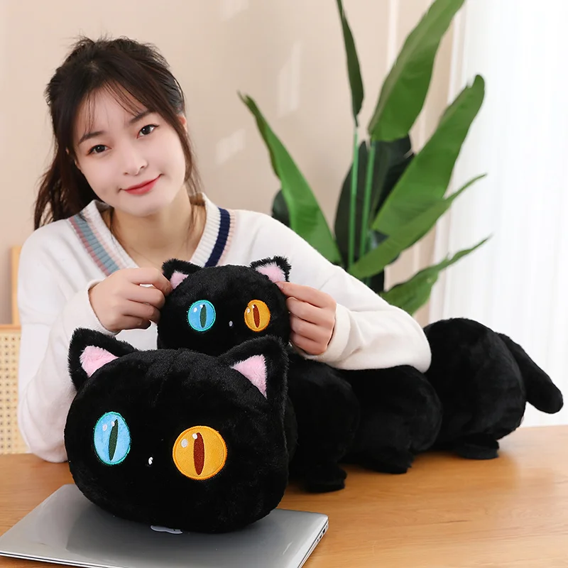 for caterpillar 420f2 it backhoe loader model 30th anniversary edition special black finish die cast model toy car Nice 1pc 130cm Nice Giant Soft Plush Funny Cat Pillow Black Caterpillar Cushion Doll Children Stuffed Caterpillars Kids Toys