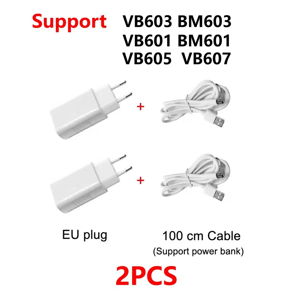 2PCS 원래 EU 전원 어댑터 충전기 DC 5V 1A 미니 USB 커넥터 베이비 모니터 카메라 VB601 VB603 BM603 VB605 보모 카메라