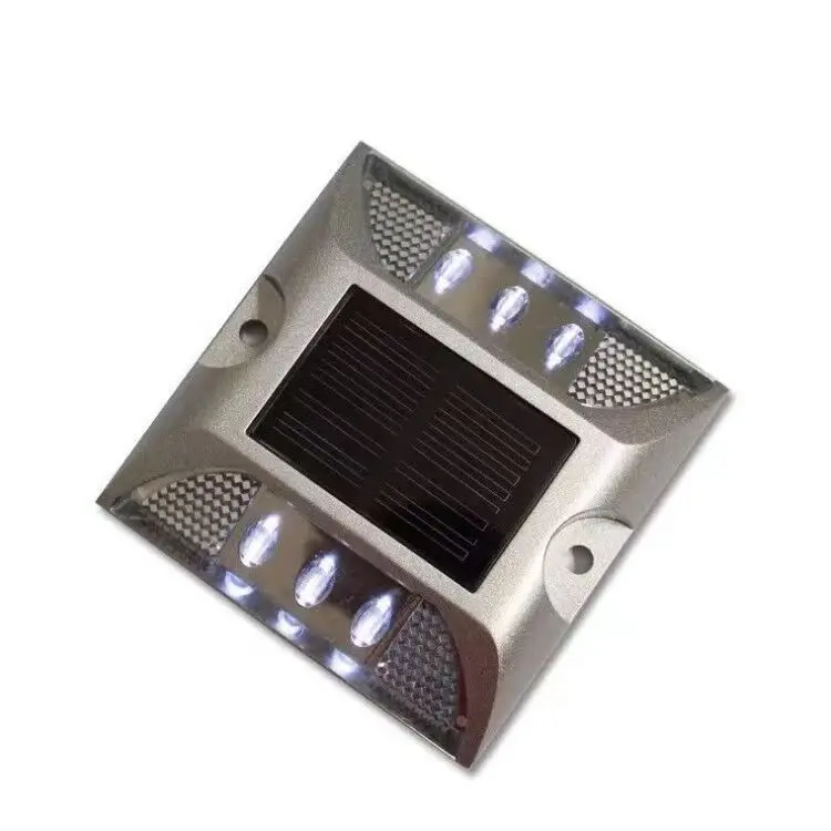 Waterproof LED Solar Powered Road Stud Reflective Nails Ground Warning Flash Light Solar Ground Lights Ground Nails