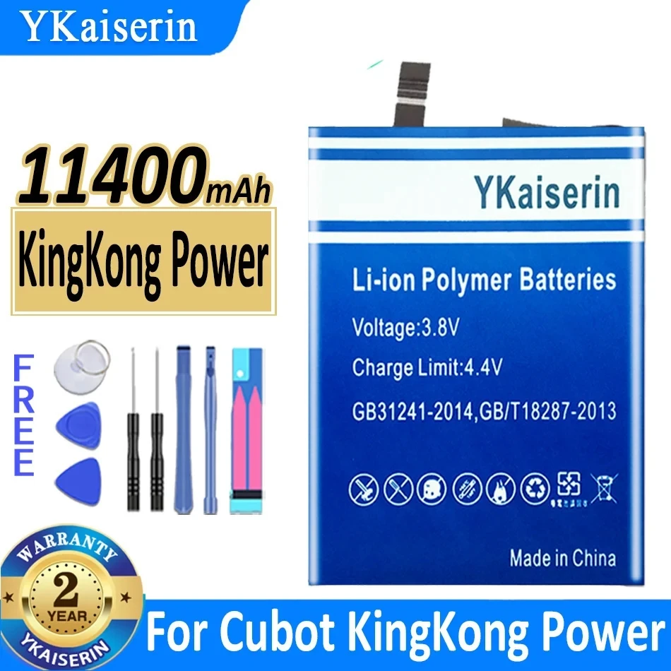 

Аккумулятор ykaisсеребрин 11400 мАч C34 для мобильного телефона Cubot KingKong Power, гарантия 2 года + трек-код