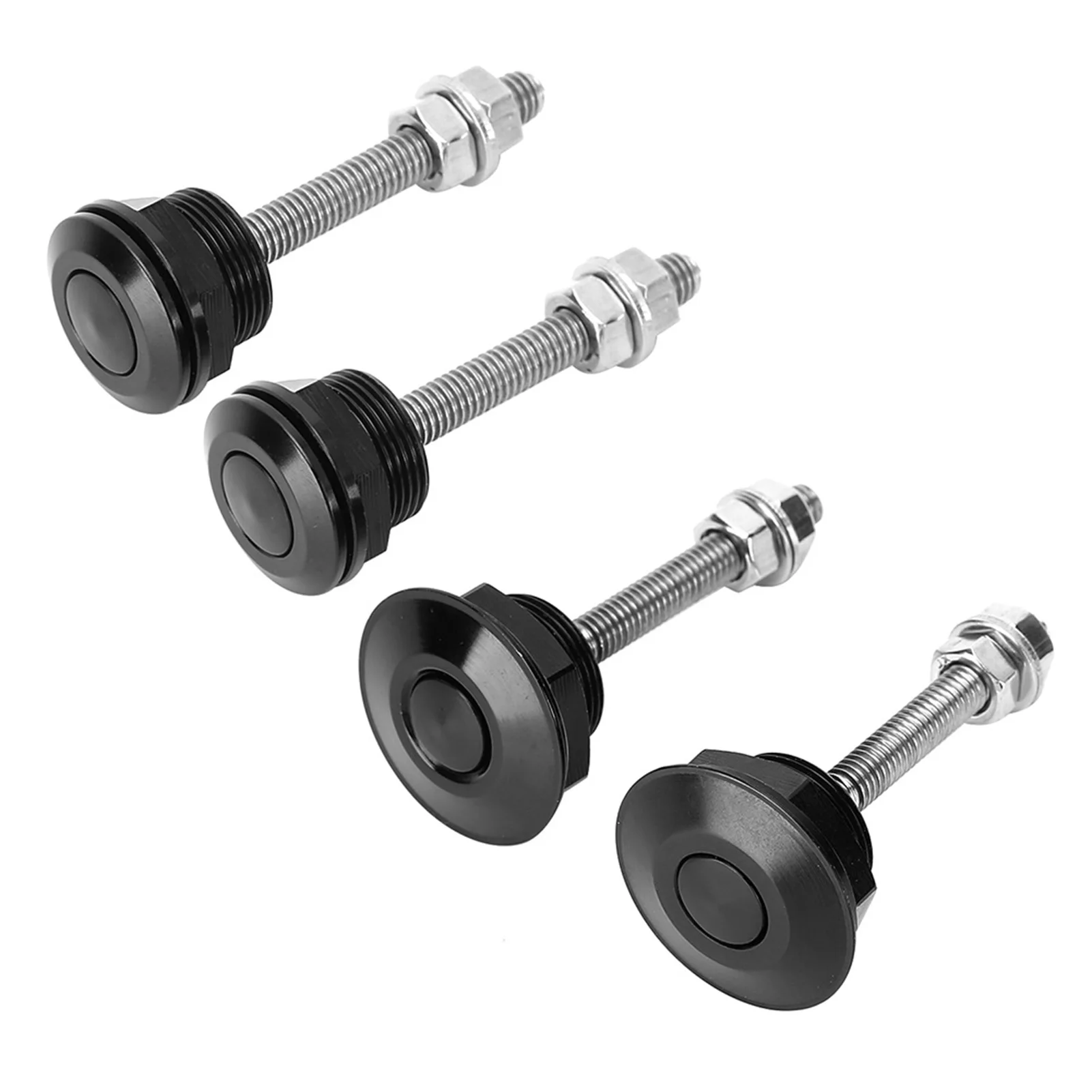 2Pcs Universal Hood Pin Bonnet Lock Quick Release Push Button Bumper Clip hood pins lock