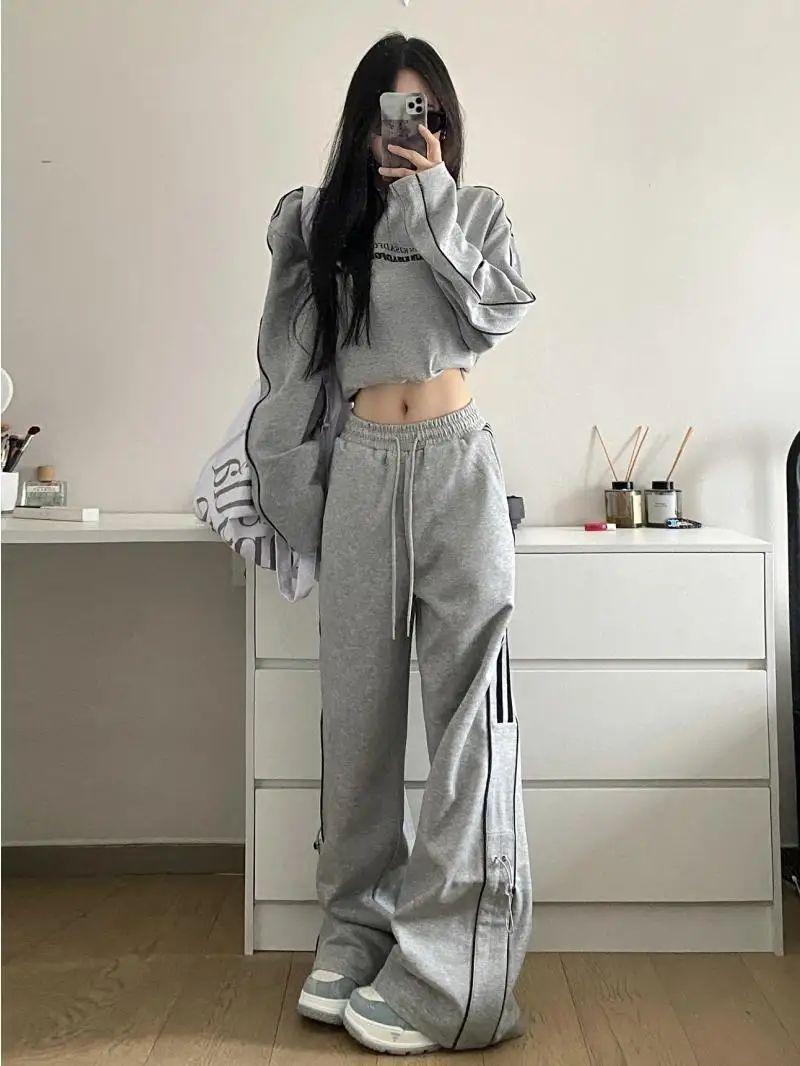 [THEAIRTOWN] DAYOUT JOGGER+TOP PT セット★韓国ファッション★ DHgate.com:Korean Fashion Joggers - Womens Oversized