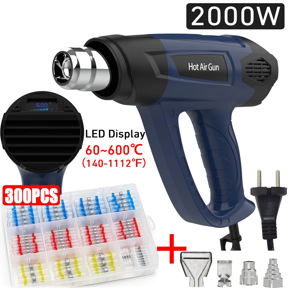 Industriële Lcd scherm Heat Gun 2000W Heteluchtpistool Tool Handheld