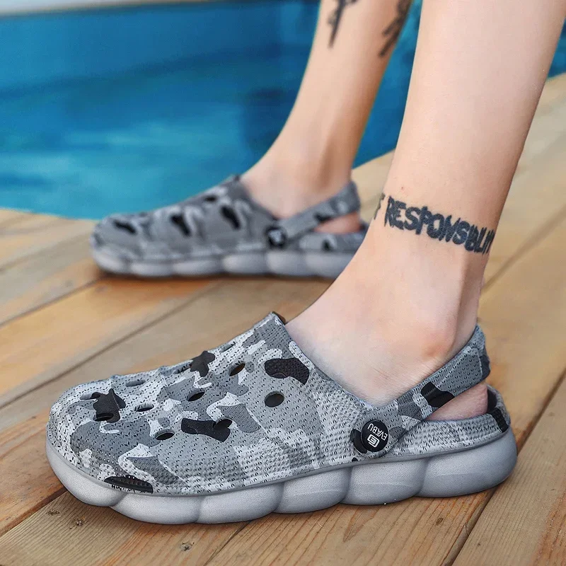 2023 Beach Sandals Men fashion Fishing Sandals EVA Summer Garden Clogs Men Sandal Outdoor Sports Slippers Zapatos Hombre Size 45 3
