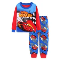 Spring Autumn Children's Clothing Sets Boys 95 Cars McQueen Cartoon Sleepwear Clothes Kids Pajamas Set Baby Girls Cotton Pyjamas 6