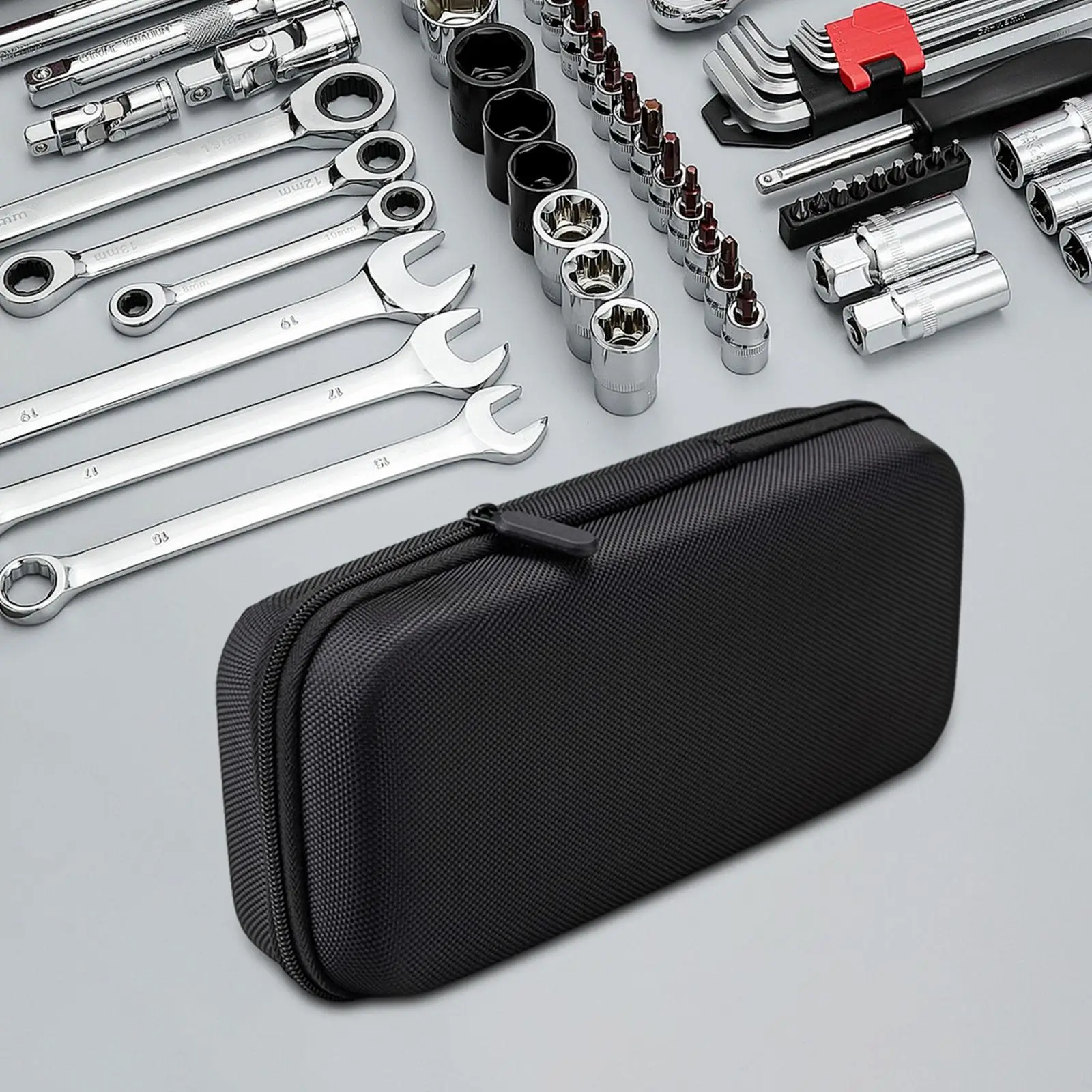Hard EVA Case Zipper Enclosure EVA Storage Case Universal For Phone Earbuds USB Charging Cable Electronic Accessories Earphones