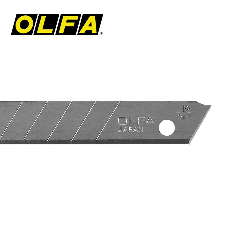 10 Pz Olfa Asb-10 Coltello A Scatto Lama Zoppo Segnaletica Vinile Cartone Adatto A Olfa 180 Nero/A/A-3/Na-1/300/300/S/Spc-1/Svr-1