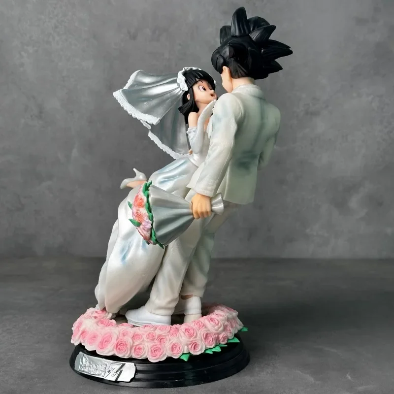 Figurine Dragon Ball Z - Mariage Son Goku Et Chichi 31cm - PVC Neuf
