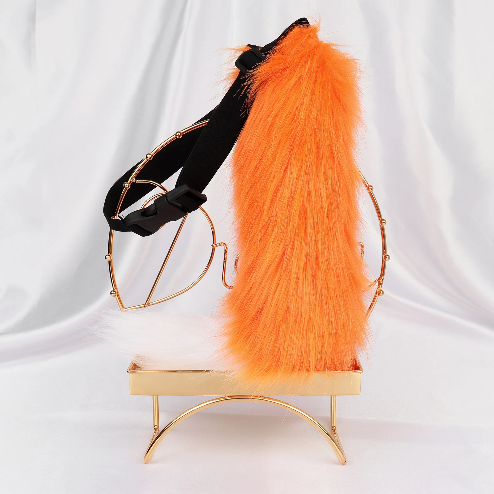 Simulation Fox Cat Tail Wolf Tail Cosplay Performance Props Anime Plush Beast Halloween Jewelry Dress Up Props