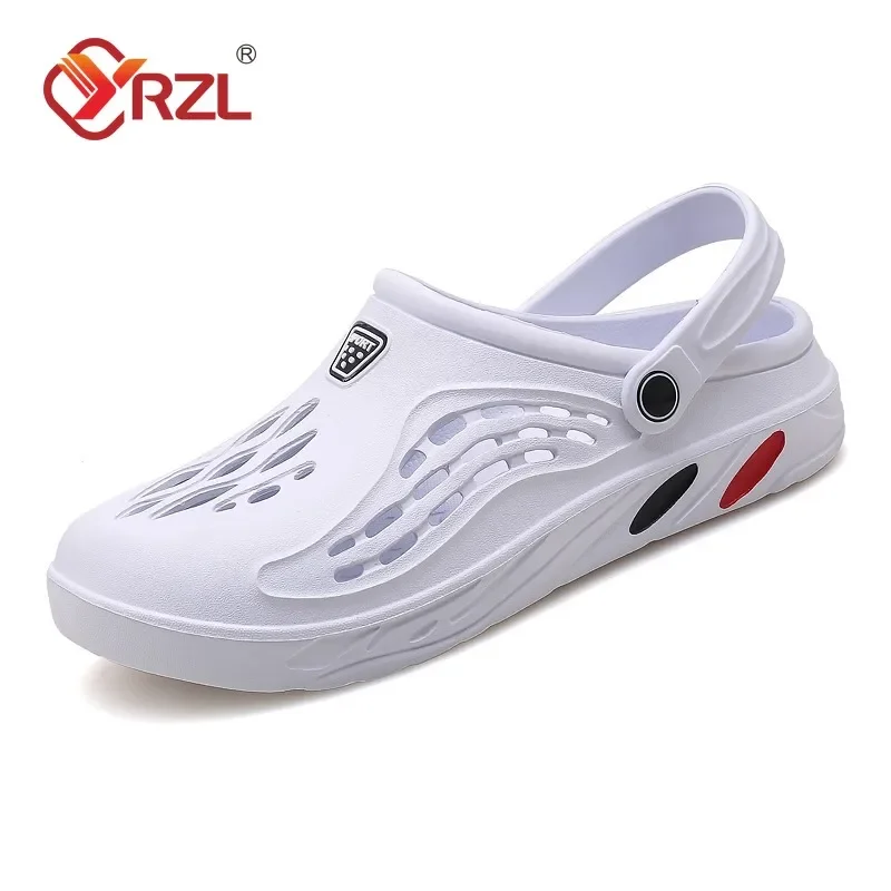 Mens Slippers YRZL Unisex Soft Non-slip Wear-resistant Casual Sandals Comfortable Slip on Beach Shoes Outdoor