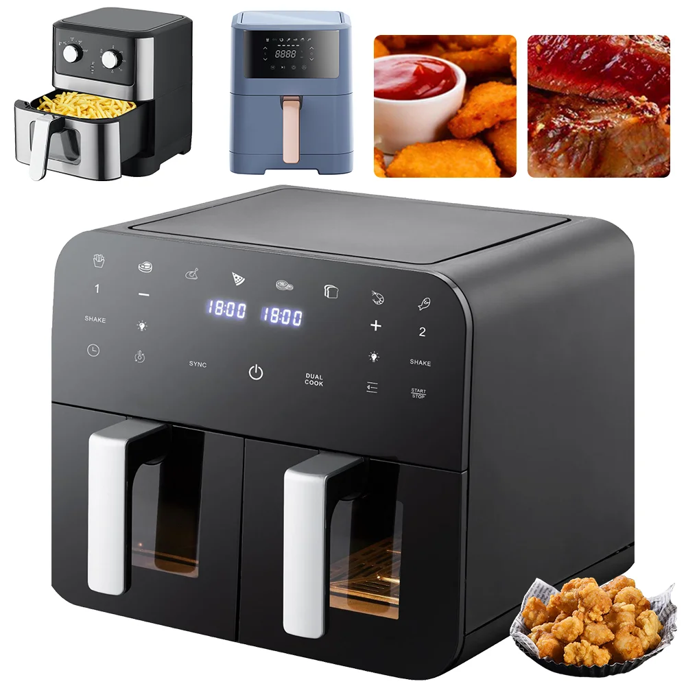 6L/9L Electric Air Fryer EU Plug 1500/2400W Smart Multi-function Hot Convection Oven Deep Fryer Without Oil