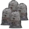 Drawstring Mesh Underwear Washing Bags Net Washing Machine Bag Laundry Basket Organizer Large Capacity Dirty Clothes Laundry Bag 1