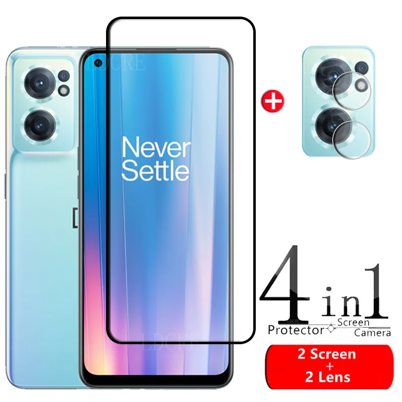 

4 в 1 для Oneplus Nord CE 2 стекло для Oneplus Nord CE 2 закаленное стекло полное покрытие защита для экрана Oneplus Nord CE 2 стекло для объектива
