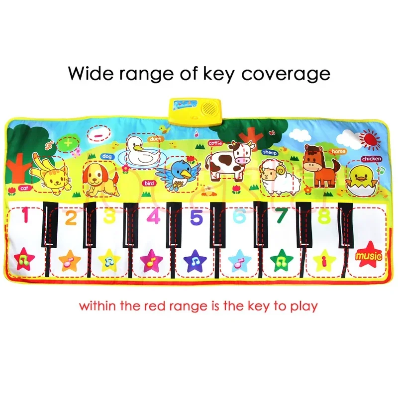 3 Styles Big Size Baby Musical Mat Toys Piano Toy Infantil Music Playing Mat Kids Early Education Learning Children Gifts 3