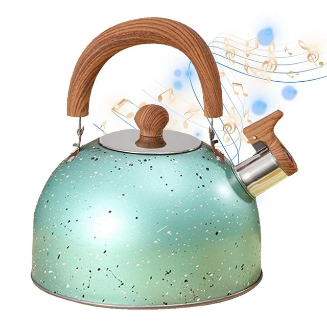 New 2l Stainless Steel Whistling Tea Kettle Food Grade Teapot For Make Tea Boil  Water Compatible Gas Stoves Induction Cookers - Water Kettles - AliExpress