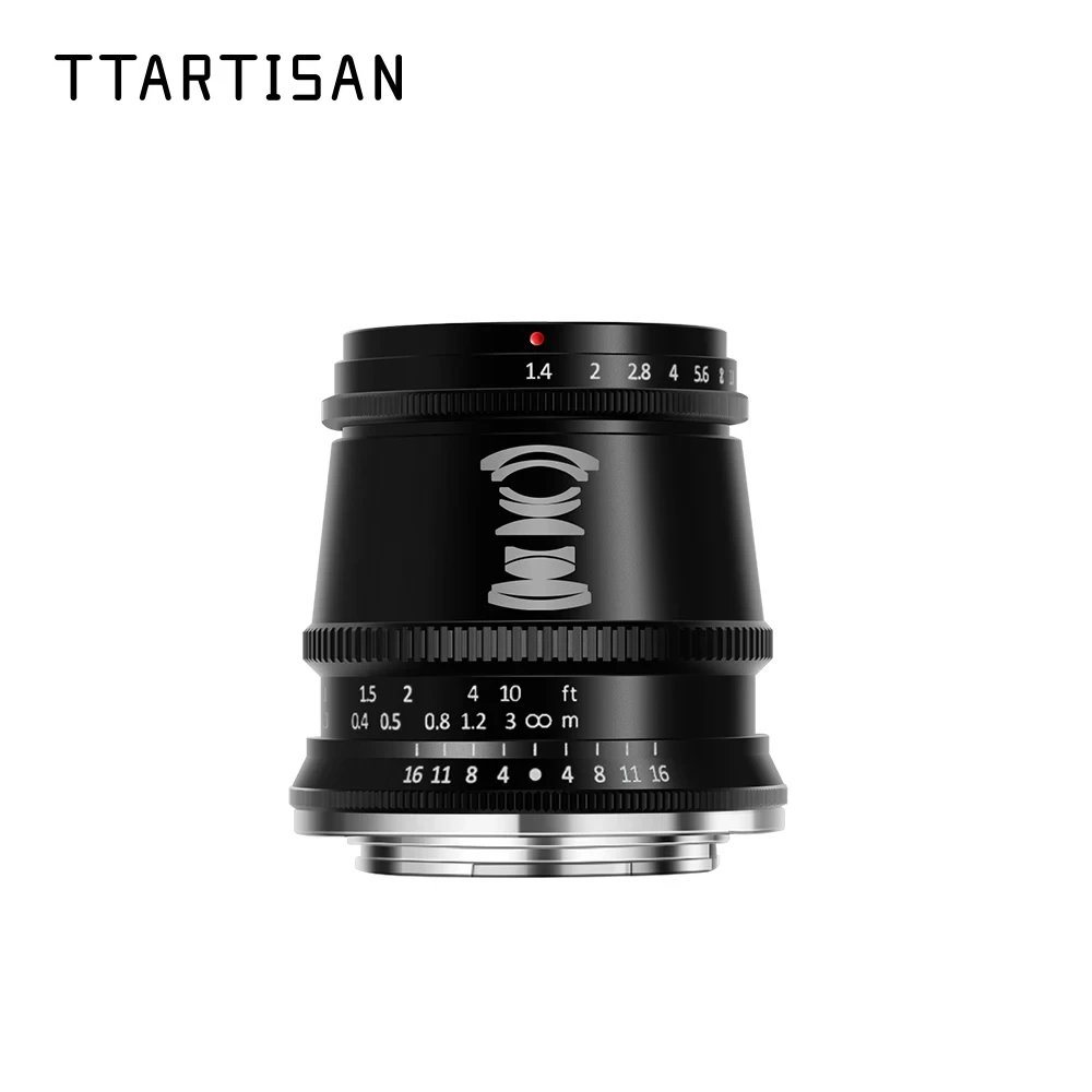 Ttartisan 17Mm F1.4 Obiettivo Grandangolare Per Fotocamera Per Sony E Mount Fujifilm Xt3 Xa7 Xe Canon M Leica L Nikon Z Panasonic Olympus M43